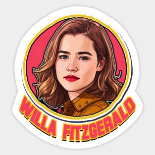 Willa Fitzgerald graphic illustration design Sticker